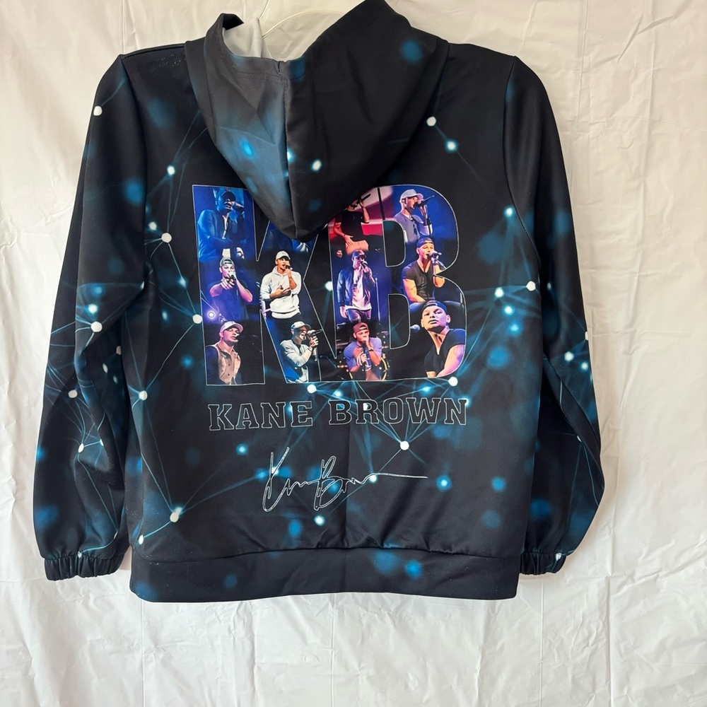 Kane Brown Collection Concert graphic signed sweatshirt hoodie SZ L NWOT - Picture 2 of 9